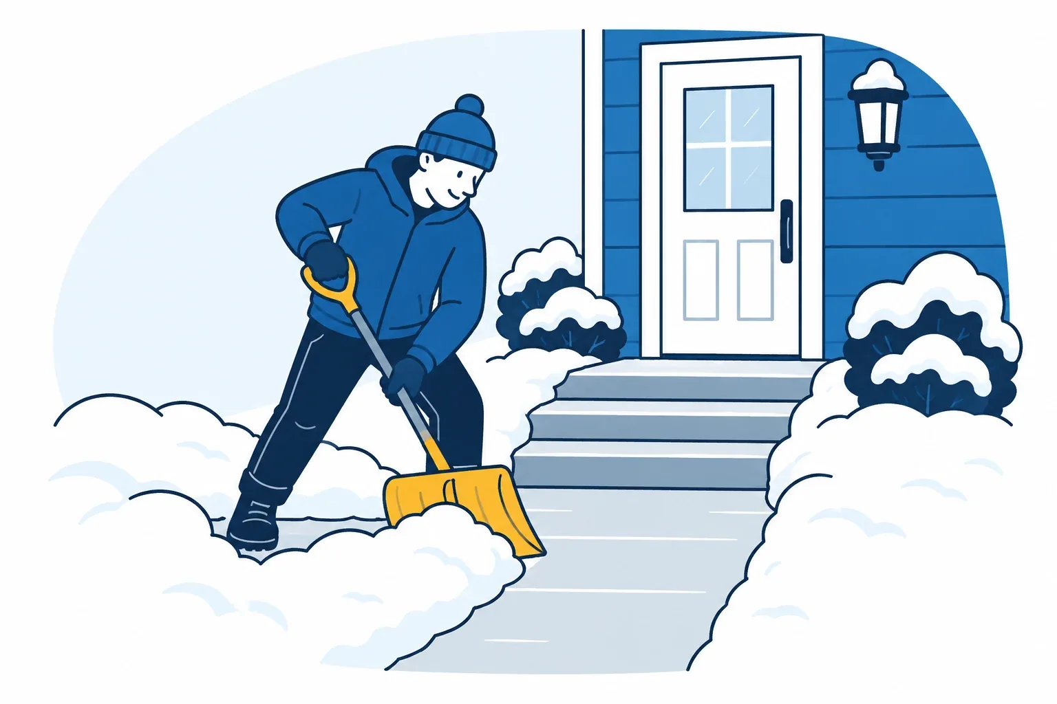 Original snow service concept illustrating 04 / clearing